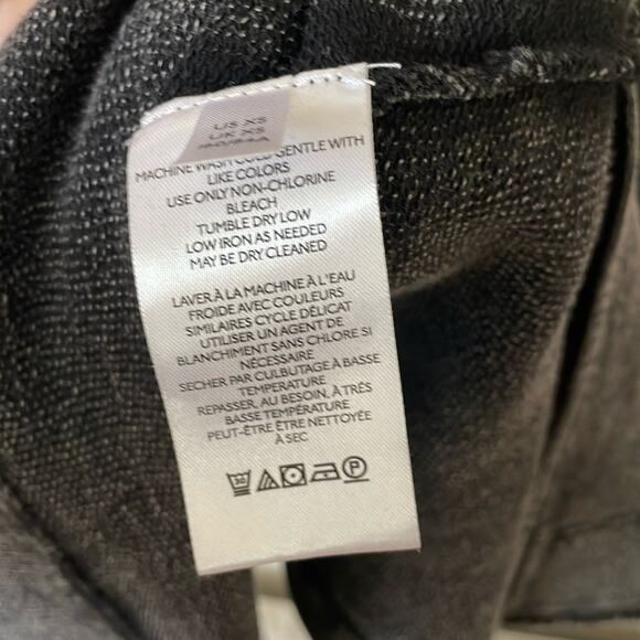 PILCRO Thermal Long Sleeve Tulip Back Faded black Gray Sweater  Size XS - Picture 3 of 4